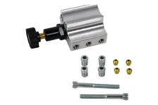 Brakes Chrome Adjustable Proportioning Valve with Integrated Mount, Left Port Exit, with 3/8-24 Fittings image 2