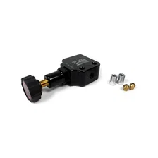 Brakes Black General Fit Adjustable Proportioning Valve, Inline, with 3/8-24 Fittings image 2