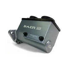 ReMaster Master Cylinder 2-Bolt GM/Ford, Gray Anodized Finish, Right Port, 0.875" (7/8") Bore image 1