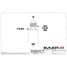 Brakes Pressure Residual Valve – Billet Aluminum, 10#, -3AN Male image 3