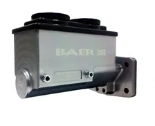 ReMaster Master Cylinder 4 Bolt Mopar, Gray Anodized Finish, Left Port, 0.9375" (15/16") Bore image 1