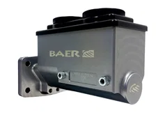 ReMaster Master Cylinder 4 Bolt Mopar, Gray Anodized Finish, Right Port, 1.125" (1-1/8") Bore image 1