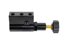 Brakes Black Adjustable Proportioning Valve with Integrated Mount, Right Port Exit, with 3/8-24 Fittings image 6