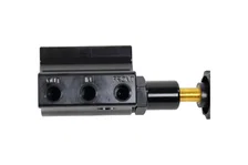 Brakes Black Adjustable Proportioning Valve with Integrated Mount, Right Port Exit, with 3/8-24 Fittings image 5