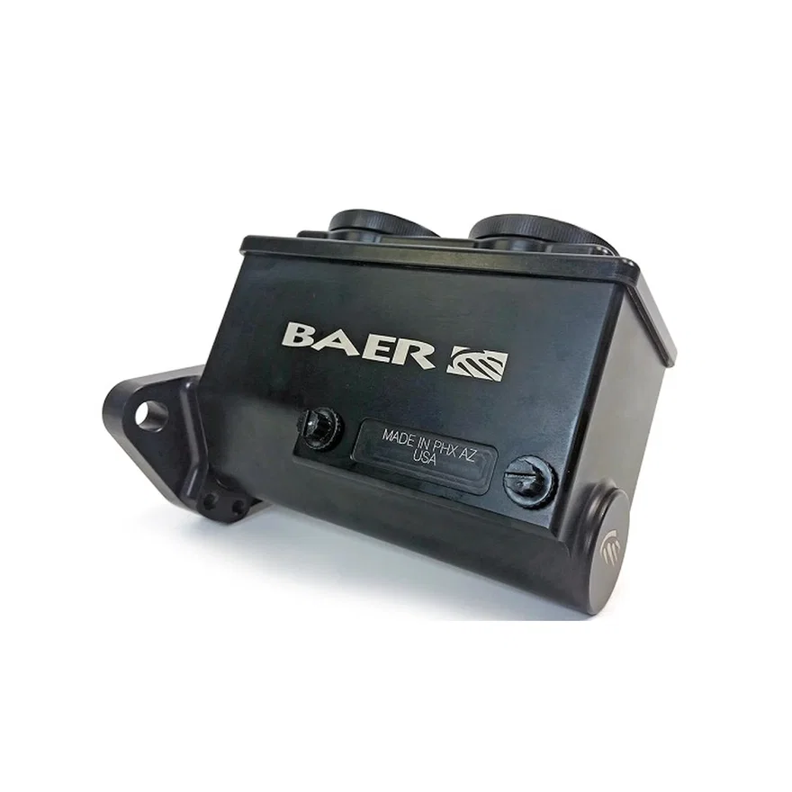ReMaster Master Cylinder 2-Bolt GM/Ford, Black Anodized Finish, Right Port, 0.875" (7/8") Bore