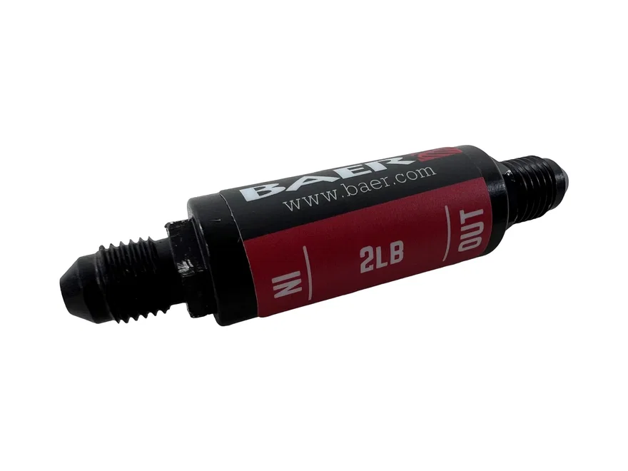 Brakes Pressure Residual Valve – Billet Aluminum, 2#, -3AN Male