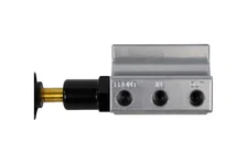 Brakes Gray Adjustable Proportioning Valve with Integrated Mount, Left Port Exit, with 3/8-24 Fittings image 5