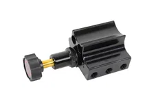 Brakes Black Adjustable Proportioning Valve with Integrated Mount, Left Port Exit, with 3/8-24 Fittings image 3