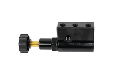 Brakes Black Adjustable Proportioning Valve with Integrated Mount, Left Port Exit, with 3/8-24 Fittings image 6