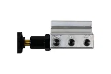 Brakes Chrome Adjustable Proportioning Valve with Integrated Mount, Left Port Exit, with 3/8-24 Fittings image 5