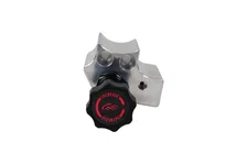 Brakes Chrome Adjustable Proportioning Valve with Integrated Mount, Left Port Exit, with 3/8-24 Fittings image 4