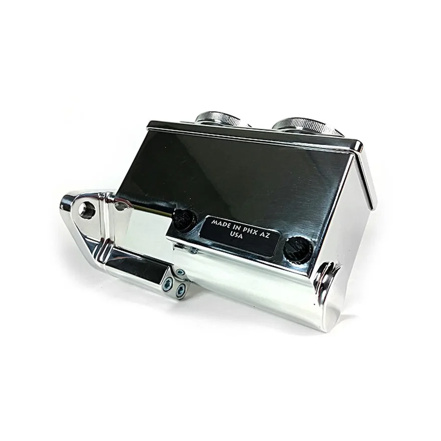 ReMaster Master Cylinder 2-Bolt GM/Ford, Polished Polished Finish, Right Port, 0.9375" (15/16") Bore