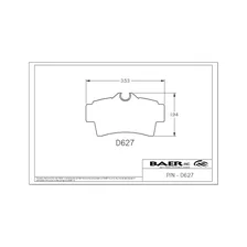 Brakes Street Rear Disc Brake Pads for "Classic"/Ironsport Systems - H183/DR627 image 4
