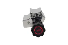 Brakes Chrome Adjustable Proportioning Valve with Integrated Mount, Right Port Exit, with 3/8-24 Fittings image 4