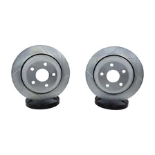 Brakes Claw Performance Rotors, Rear (Slot/Zinc Only) for Jeep Wrangler image 1