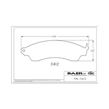 Brakes Street PBR 2-Piston Rear Disc Brake Pads for Early Baer SS/Sport And Track Front Systems - HB111/DR412 image 3