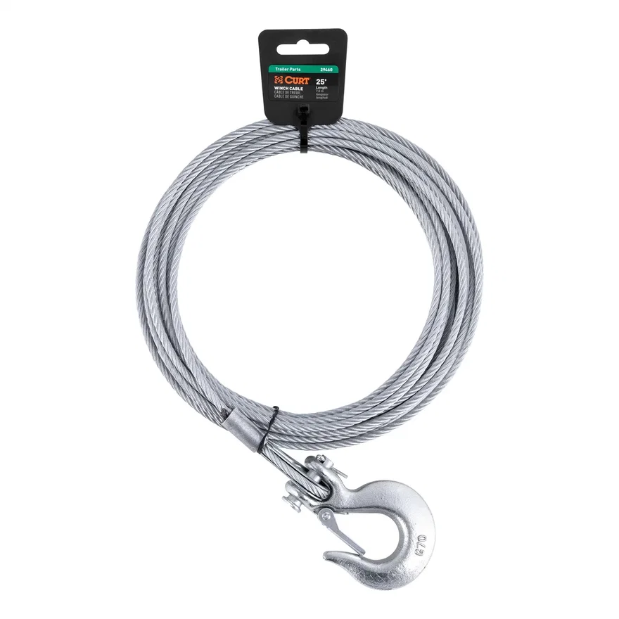 25ft. Winch Cable with Snap Hook (4;200 lbs.)