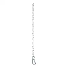 27in. Safety Chain with 1 Snap Hook (2;000 lbs; Clear Zinc) image 2