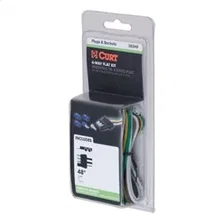 4-Way Flat Connector Plug with 48in. Wires/Hardware (Trailer Side; Packaged) image 2