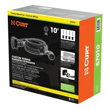 10ft. Custom Wiring Extension Harness (Adds 7-Way RV Blade to Truck Bed; Package for Ford image 2