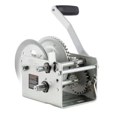 Hand-Crank 2-Speed Win.; 2;600 lbs; 12.7:1 Low Gear Ratio; 10.6in. Handle image 2