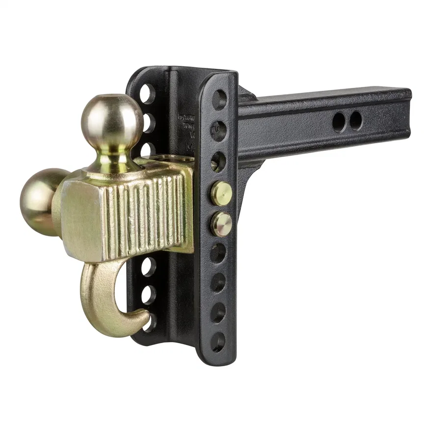 Adjustable Channel Mount with Hook/Step Dual-Ball-2in. Shank; 14K; 6in. Drop