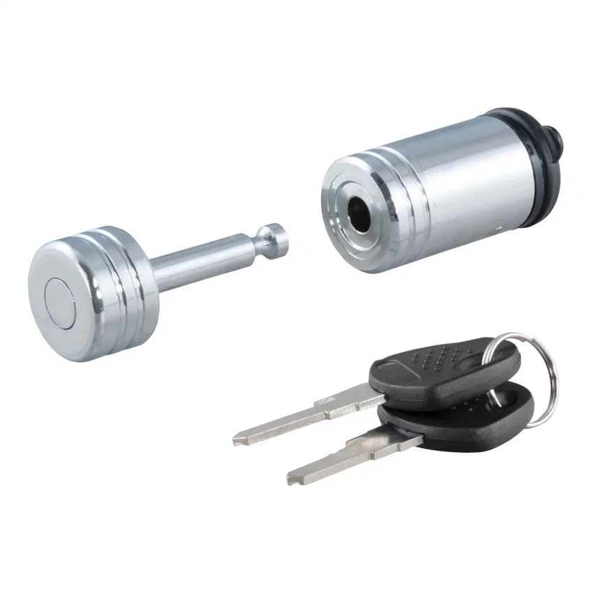 Coupler Lock (1/4in. Pin; 7/8in. Latch Span; Barbell; Chrome)