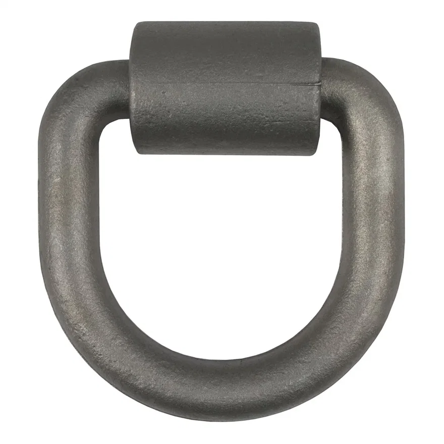 3in. x 3in. Weld-On Tie-Down D-Ring (8;833 lbs; Raw Steel)