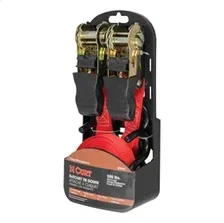 10ft. Red Cargo Straps with S-Hooks (500 lbs; 2-Pack) image 2