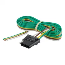 4-Way Flat Connector Socket with 60in. Wires (Vehicle Side; Packaged) image 2