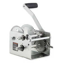 Hand-Crank 2-Speed Win.; 2;000 lbs; 10.25:1 Low Gear Ratio; 10.6in. Handle image 2
