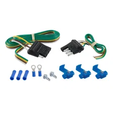 4-Way Flat Connector Plug/Socket with 12in./48in. Wires/Hardware (Packaged) image 1