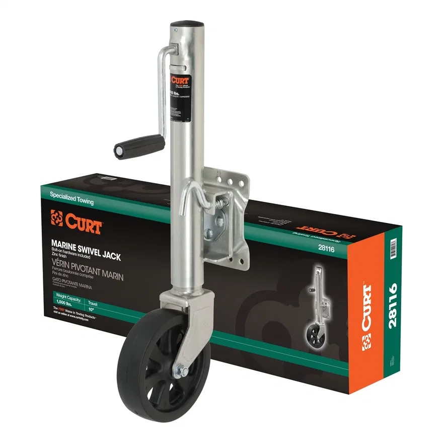 Marine Jack with 8in. Wheel (1;500 lbs; 10in. Travel; Packaged)