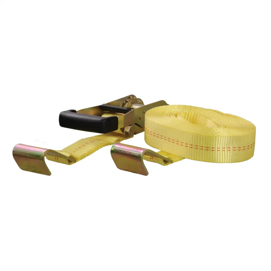 27ft. Yellow Cargo Strap with Flat Hooks (3;333 lbs.)
