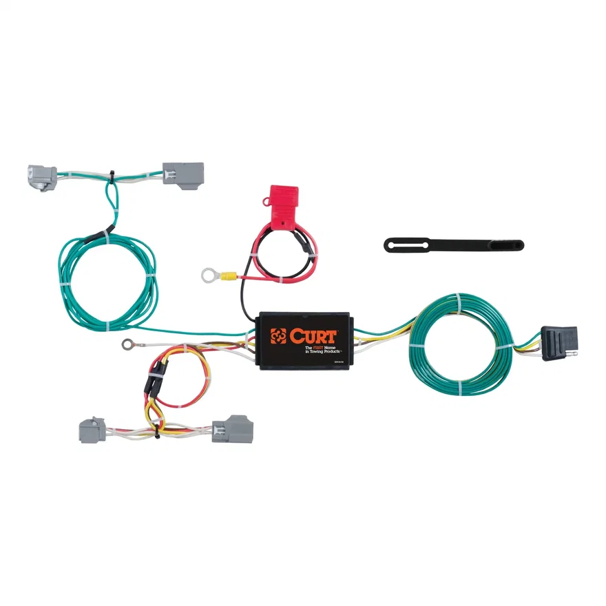Custom Wiring Harness; 4-Way Flat Output; Select Volvo XC90