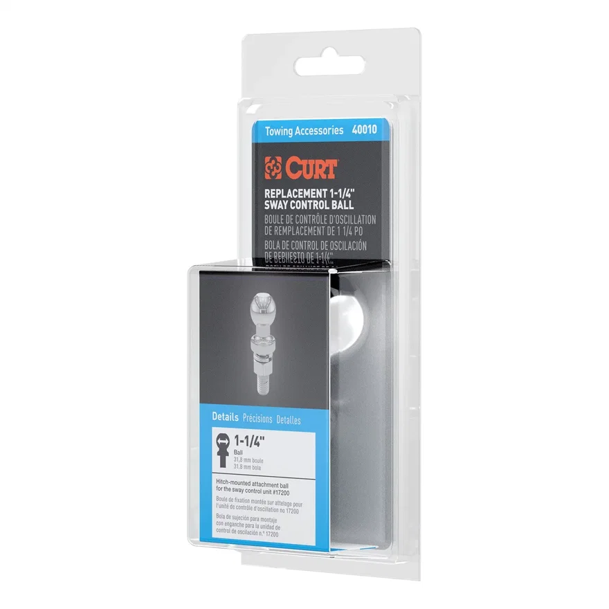 Replacement 1-1/4in. Sway Control Ball (5/8in. x 1-3/4in. Shank; Packaged)