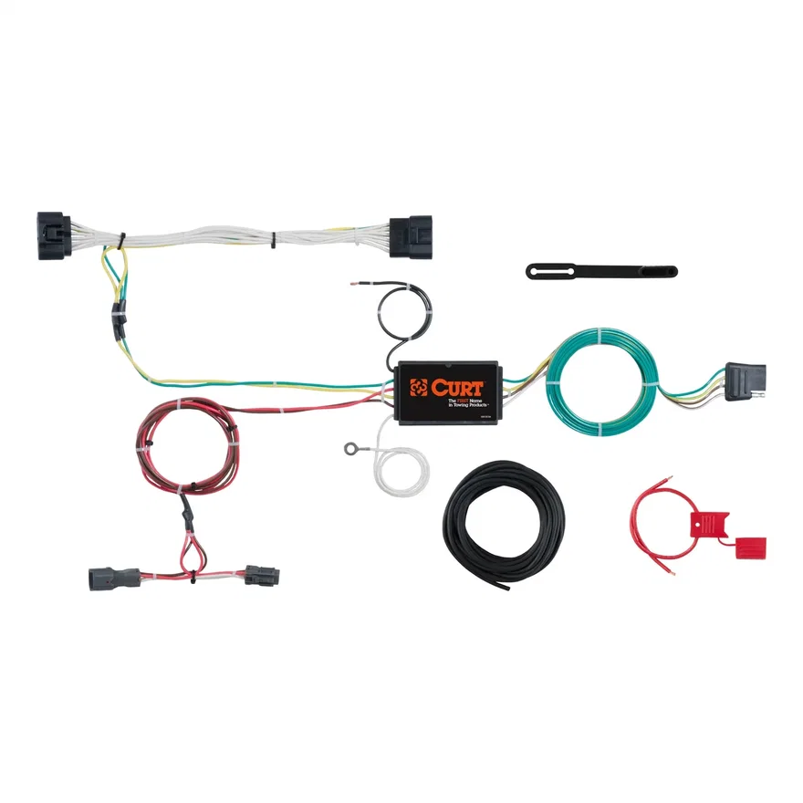 Custom Wiring Harness; 4-Way Flat Output; Select Kia Sportage