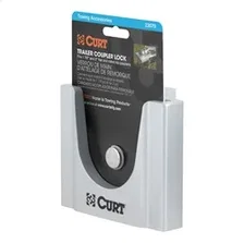 Trailer Coupler Lock; Fits Most 2in.; 1-7/8in. Couplers (Grey Aluminum) image 2