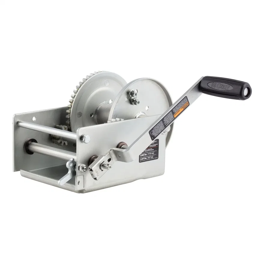 Hand-Crank 2-Speed Win.; 3;800 lbs; 15.8:1 Low Gear Ratio; 9.6in. Handle