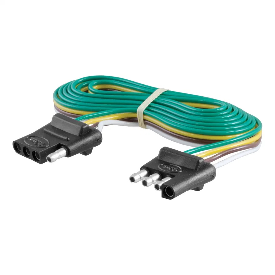 4-Way Flat Connector Plug/Socket with 72in. Wires