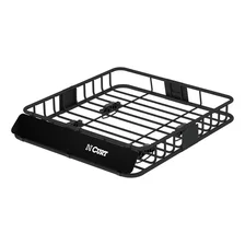 42in. x 37in. Black Steel Roof Rack Cargo Carrier image 1