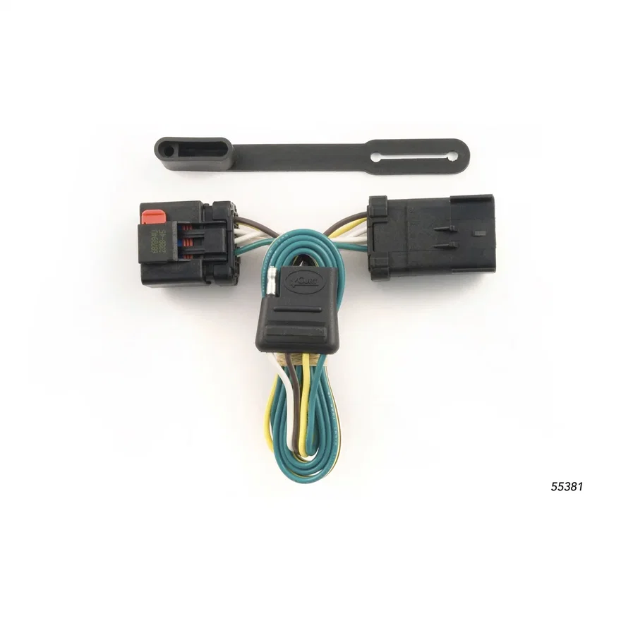 Custom Wiring; 4-Flat; Select Chrysler; Dodge; Jeep; Mitsubishi with Tow Package