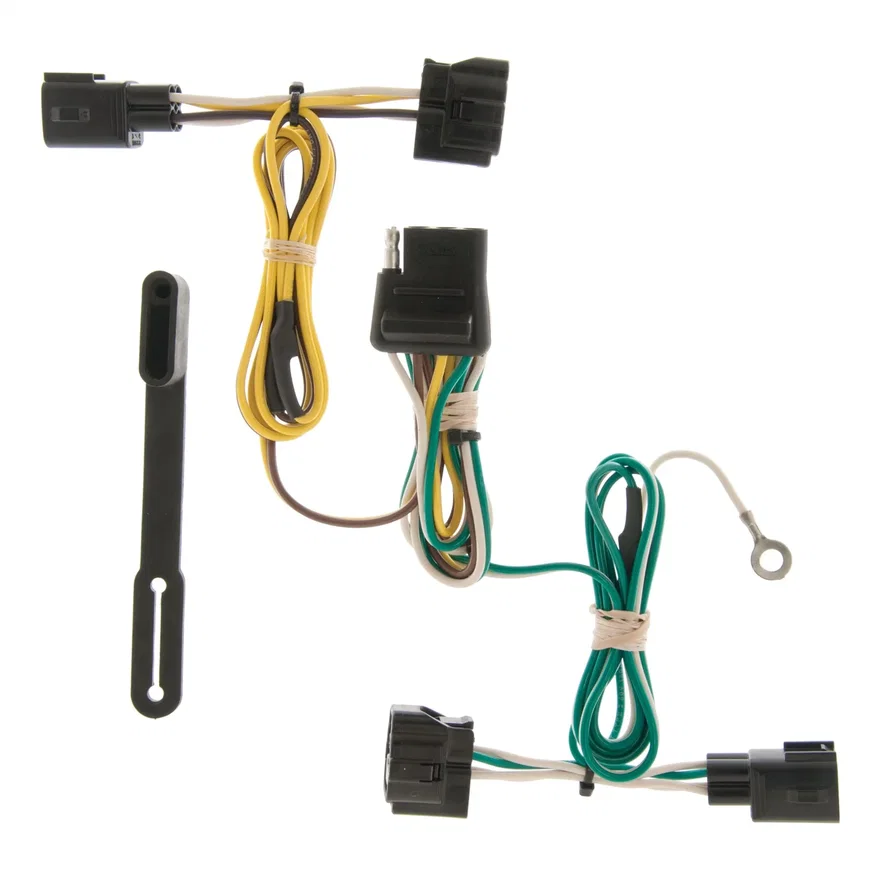 Custom Wiring Harness; 4-Way Flat Output; Select Jeep Wrangler TJ