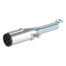 7-Way Round Connector Plug with Spring (Trailer Side; Packaged) image 2