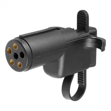 Electrical Adapter with Tester (6-Way Round Vehicle to 4-Way Flat Trailer) image 1
