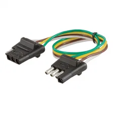 4-Way Flat Connector Plug/Socket with 12in. Wires (Packaged) image 2