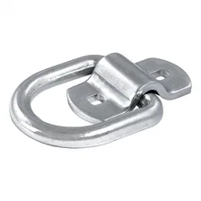 3in. x 3in. Surface-Mounted Tie-Down D-Ring (3;600 lbs; Clear Zinc) image 2