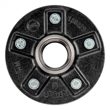 Idler Hub with Races/Wheel Studs; 2;200-lb. Axles; 5 on 4-1/2in. Bolt Pattern image 4