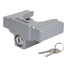 Trailer Coupler Lock; Fits Most 2in.; 1-7/8in. Couplers (Grey Aluminum) image 1
