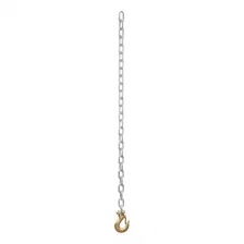 35in. Safety Chain with 1 Clevis Hook (7;800 lbs; Clear Zinc) image 2